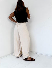 Pantalón Lino Crudo