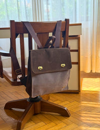 MORRAL BASIC GRIS/CAFÉ