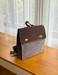 MORRAL BASIC GRIS/CAFÉ