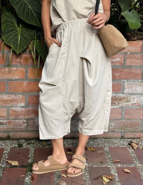 Falda Pantalón Beige