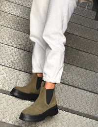 BOTAS SMOOTH VERDE VELVET