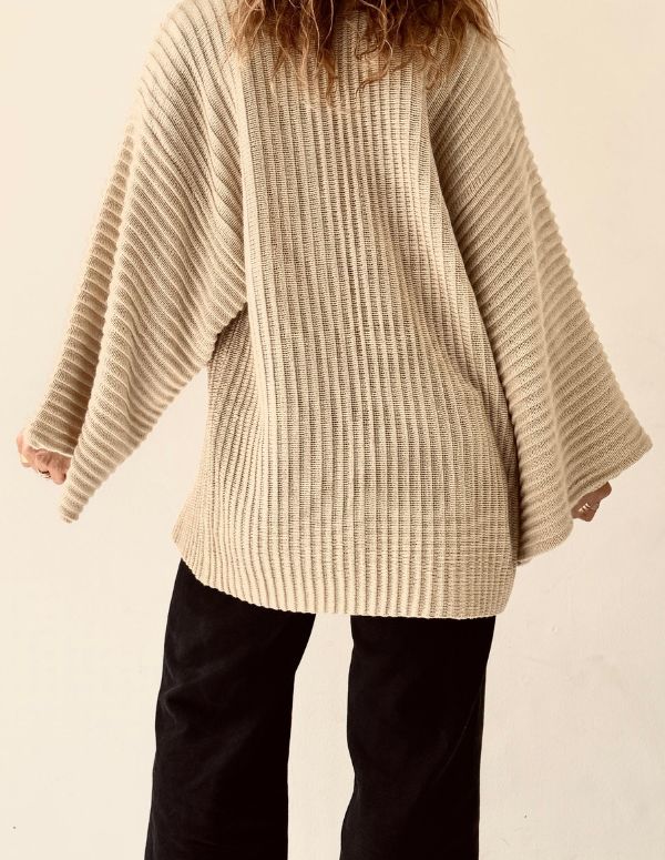 Kimono Alforza Beige
