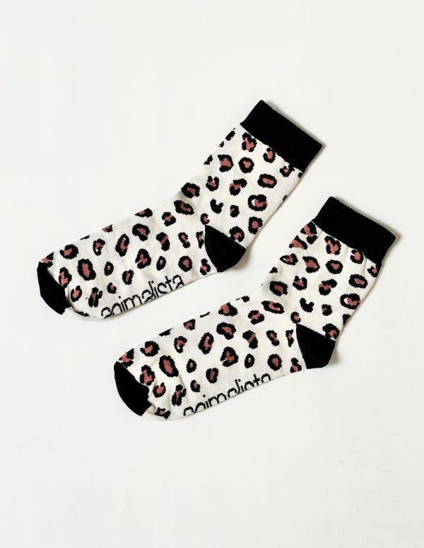 MEDIAS PRINT BEIGE