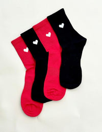 MEDIAS ROJO CORAZÓN