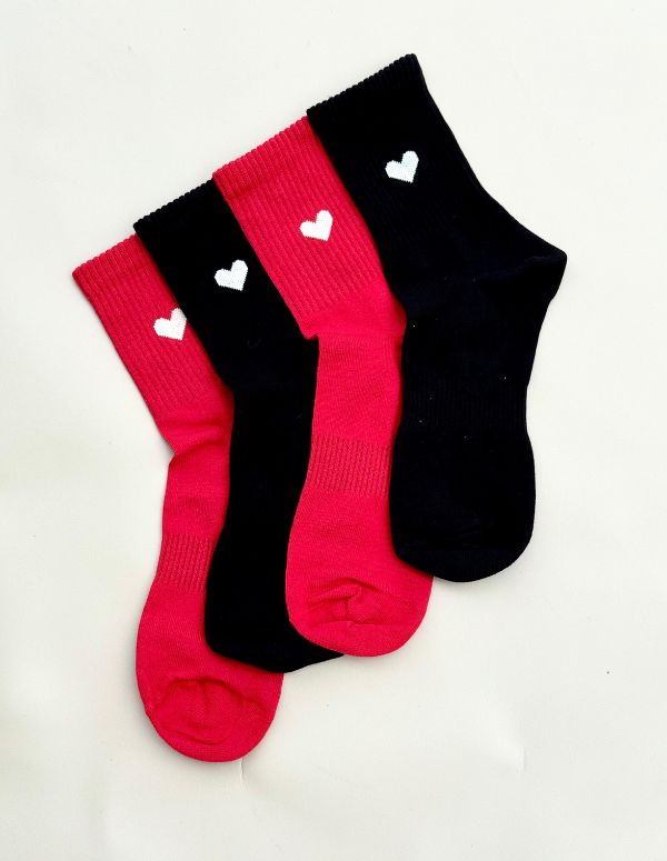 MEDIAS ROJO CORAZÓN