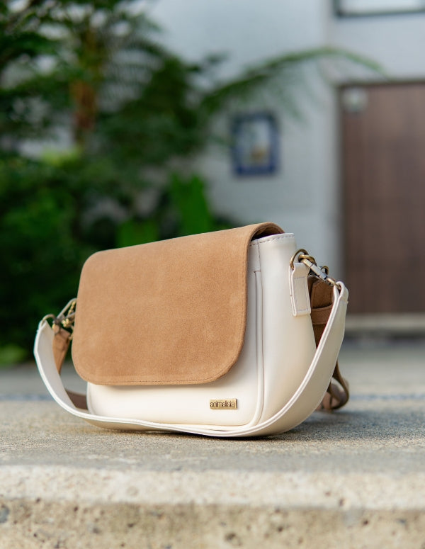 BOLSO MIDI BEIGE / LATTE