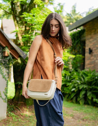 BOLSO MIDI BEIGE / LATTE