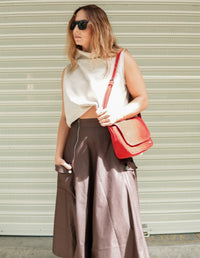 BOLSO MIDI ROJO