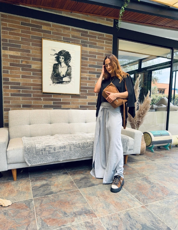 Pantalón Boho gris
