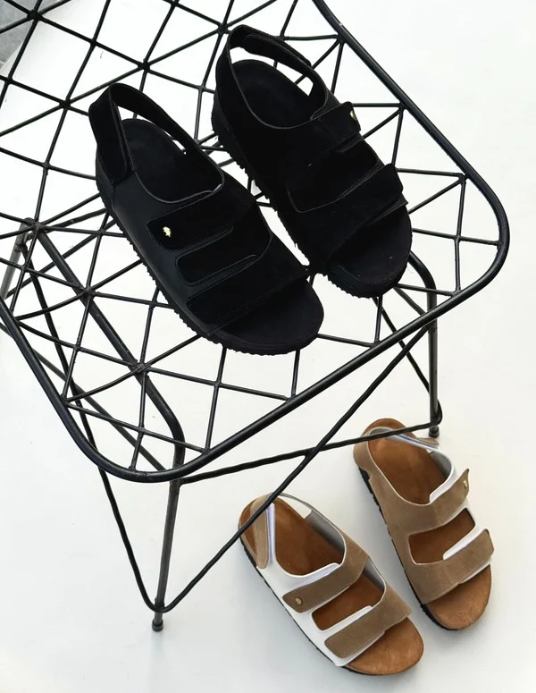 SANDALIAS COMFY NEGRO VELVET