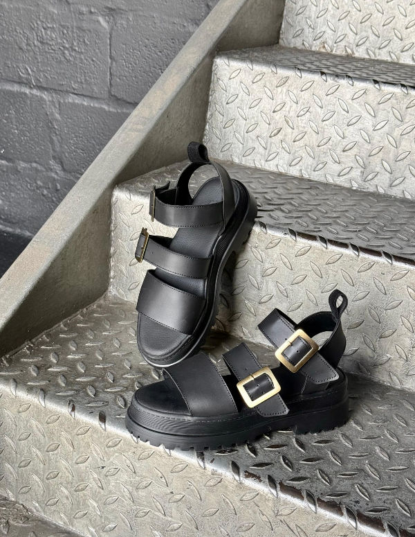 SANDALIAS CHUNKY NEGRO