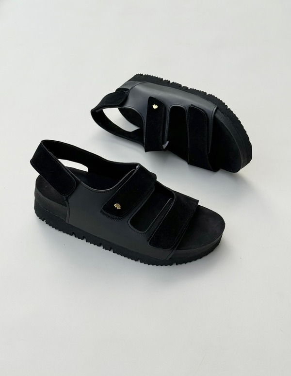 SANDALIAS COMFY NEGRO VELVET