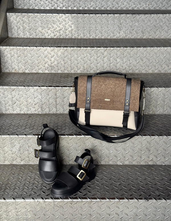 SANDALIAS CHUNKY NEGRO