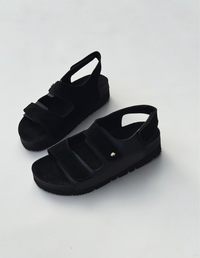 SANDALIAS COMFY NEGRO VELVET