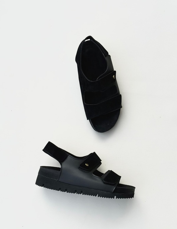 SANDALIAS COMFY NEGRO VELVET