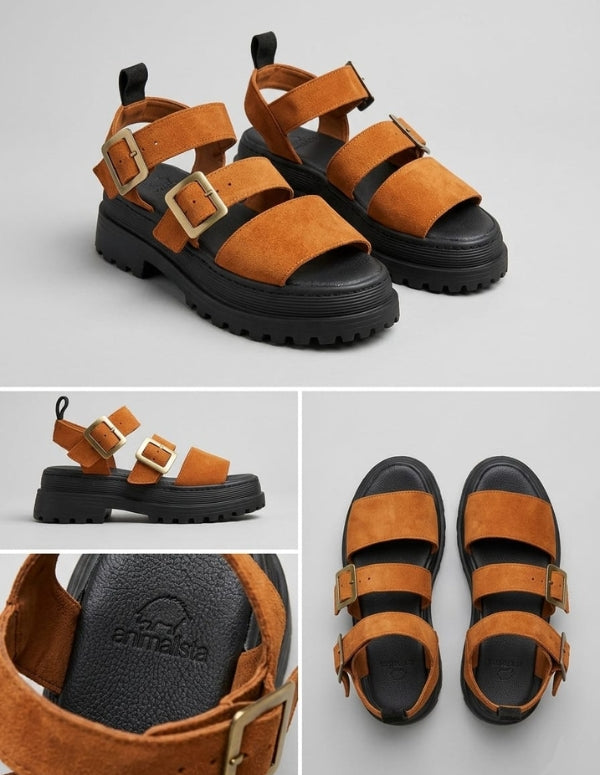 SANDALIAS CHUNKY MIEL
