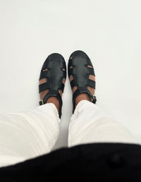 SANDALIAS CRAB NEGRO