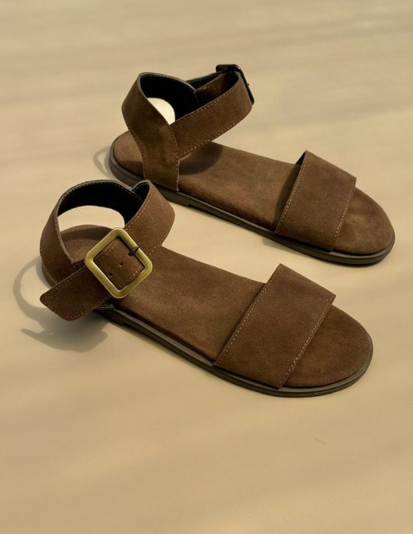SANDALIAS SLIM CAFÉ OSCURO