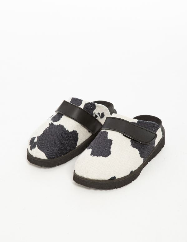 Zuecos Vaca Negro