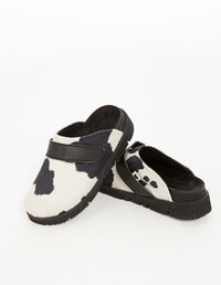 Zuecos Vaca Negro